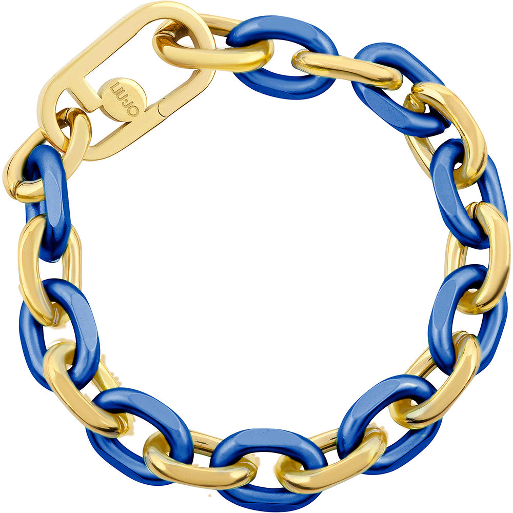 Bracciale Donna Acciaio Funny Colors Gold Blu Liu Jo Luxury