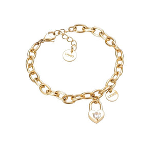 Bracciale Donna Acciaio Gold Cuore Lucchetto Liu Jo Luxury