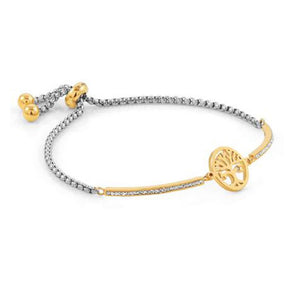 Bracciale Donna Acciaio Gold Milleluci Albero della Vita Nomination