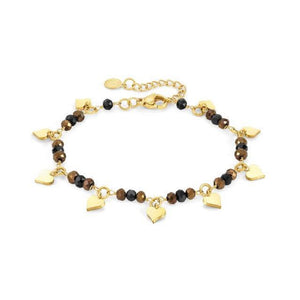 Bracciale Donna Acciaio Gold Mon Amour Crystal Cuore Nomination