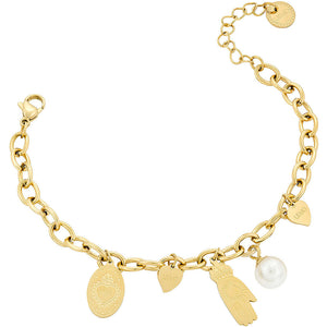 Bracciale Donna Acciaio Gold con Charm Liu Jo Luxury