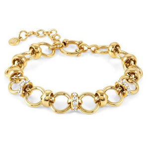 Bracciale Donna Acciaio Gold e Cubic Zirconia Unconditionally Nomination