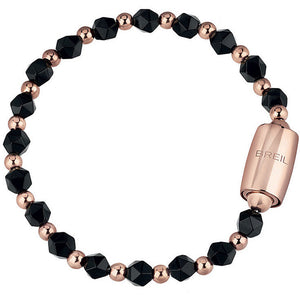 Bracciale Donna Acciaio Magnetica System Rose Onice Nero Breil