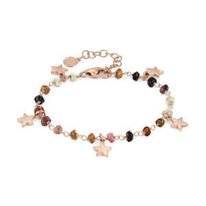 Bracciale Donna Acciaio Mon Amour ed Rainbow Stella Rose Pietre Dark Mixed Nomination