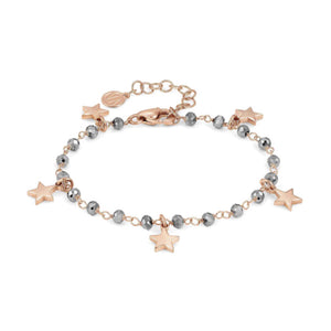 Bracciale Donna Acciaio Mon Amour ed Rainbow Stella Rose Pietre Silver Nomination