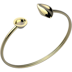 Bracciale Donna Acciaio Rigido Mondo Navette Gold Misura S Breil Stones