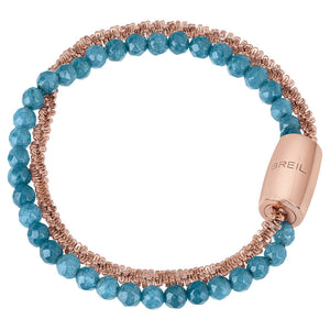 Bracciale Donna Acciaio Rose Agata Blu Magnetica System Breil