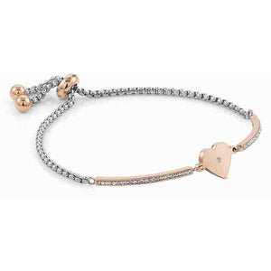 Bracciale Donna Acciaio Rose Cuore Milleluci Nomination