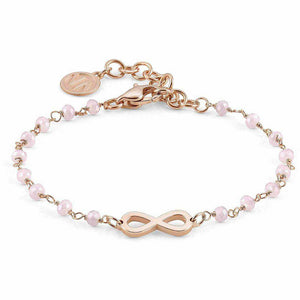 Bracciale Donna Acciaio Rose Infinito con Cristalli Mon Amour Nomination