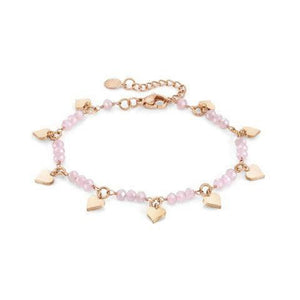 Bracciale Donna Acciaio Rose Mon Amour Crystal Cuore Nomination