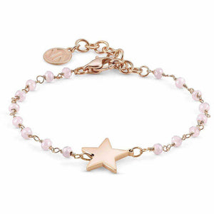 Bracciale Donna Acciaio Rose Stella con Cristalli Mon Amour Nomination