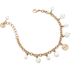 Bracciale Donna Acciaio Rose con Perle Bianche Liu Jo Luxury