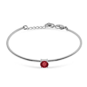 Bracciale Donna Acciaio Silver con Cristallo Rosso Liu Jo Luxury