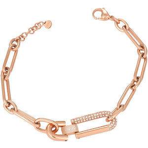 Bracciale Donna Acciaio con Cristalli Rose Liu Jo Luxury