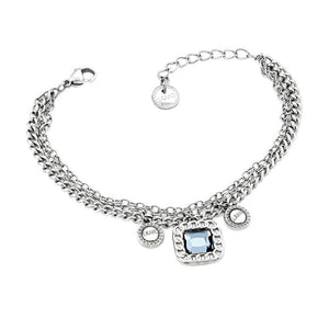 Bracciale Donna Acciaio con Pietra Azzurra e Charm Liu Jo Luxury