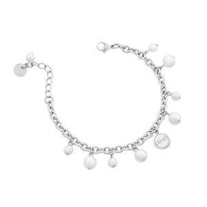 Bracciale Donna Acciaio con Perle Bianche Liu Jo Luxury