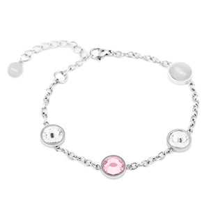 Bracciale Donna Acciaio con Zirconi Rosa Liu Jo Luxury  