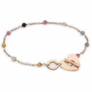 Bracciale Donna Acciaio e Argento Rose Cuore Mon Amour  Nomination