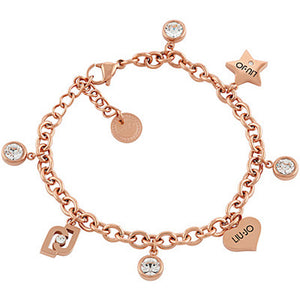 Bracciale Donna Acciaio e Cristalli Brilliant Rose Liu Jo Luxury