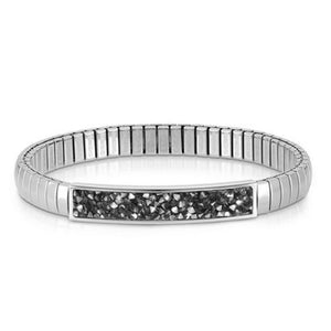 Bracciale Donna Acciaio e Crystal Rock Grigio XTE Small Nomination