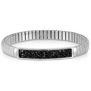 Bracciale Donna Acciaio e Crystal Rock Nero XTE Small Nomination