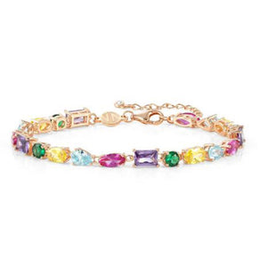 Bracciale Donna Argento Rose Colour Wave Mixed Nomination