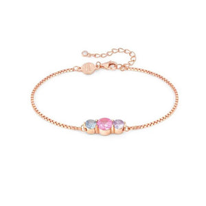 Bracciale Donna Argento Colour Wave Rose Pietre Colorate Nomination