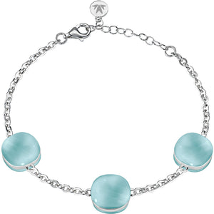 Bracciale Donna Argento Gemma con Pietre Acquamarina Morellato