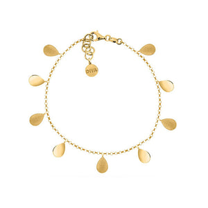 Bracciale Donna Argento Gold Cosmic Drop Goccia Punti e Lucido Diva Gioielli