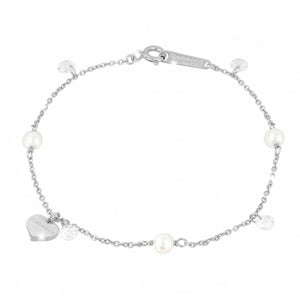 Bracciale Donna Argento Lucciole Perla Cristallo Rebecca Gioielli