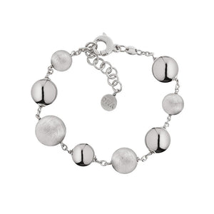 Bracciale Donna Argento Luce Rodiato Graffiato e Lucido Diva Gioielli