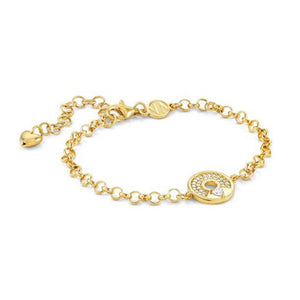 Bracciale Donna Argento Oro Giallo e Cubic Zirconia Infinito Sentimental Nomination