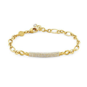 Bracciale Donna Argento Oro Giallo e Cubic Zirconia Endless Nomination