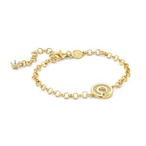 Bracciale Donna Argento Oro Giallo e Cubic Zirconia Stella Sentimental Nomination