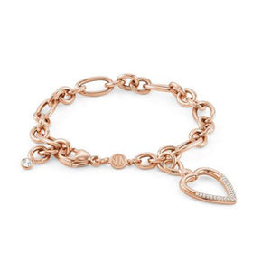 Bracciale Donna Argento Oro Rosa e Cubic Zirconia Cuore Endless Nomination