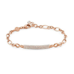 Bracciale Donna Argento Oro Rosa e Cubic Zirconia Endless Nomination