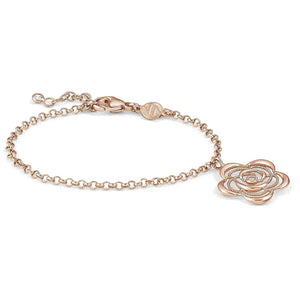Bracciale Donna Argento Primavera Fiore Gold Rose Nomination