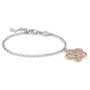 Bracciale Donna Argento Primavera Fiore Rose Nomination