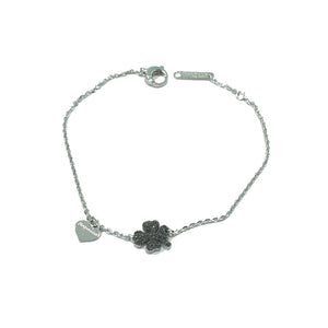Bracciale Donna Argento Quadrifoglio Sabbia di Diamanti Jolie Rebecca Gioielli