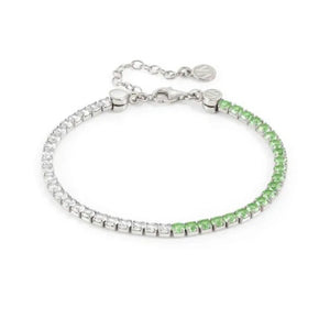 Bracciale Donna Argento Chic&Charm Joyful Bicolor Verde Nomination