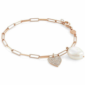 Bracciale Donna Argento Rose Cuore White Dream Nomination