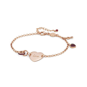 Bracciale Donna Argento Rose Easychic Cuore Love Nomination