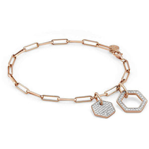 Bracciale Donna Argento Rose Emozioni con Cristalli Bianchi Nomination