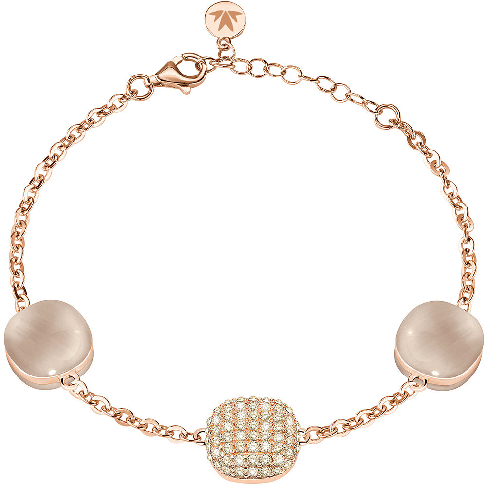 Bracciale Donna Argento Rose Gemma con Pietre Fume e Pavè Morellato