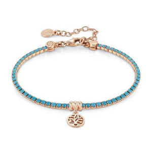 Bracciale Donna Argento Rose Gold Chic&Charm Albero della Vita Turchese Nomination