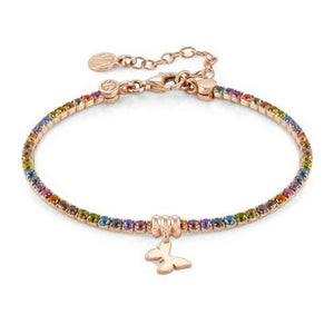 Bracciale Donna Argento Rose Gold Chic&Charm Farfalla Misto Nomination