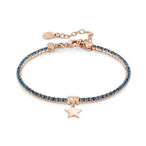 Bracciale Donna Argento Rose Gold Chic&Charm Stella Blu Nomination