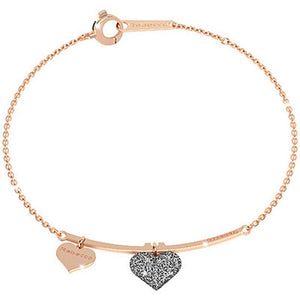 Bracciale Donna Argento Rose Sabbia di Diamanti Cuore Jolie Rebecca Gioielli