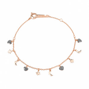 Bracciale Donna Argento Rose Sabbia di Diamanti Jolie Rebecca Gioielli