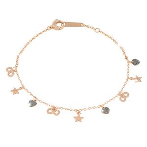 Bracciale Donna Argento Rose Sabbia di Diamanti Jolie Rebecca Gioielli